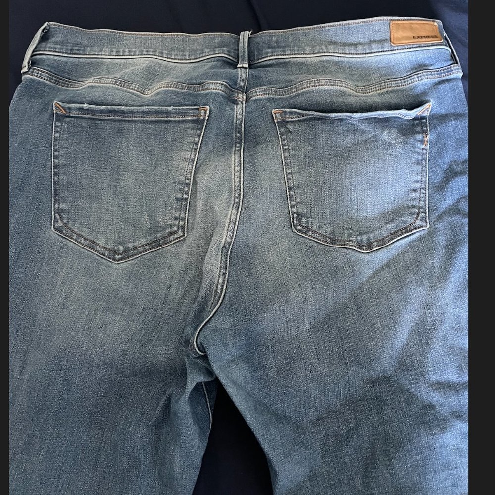 EXPRESS Angle Legging Mid Rise Jeans - Picture 3 of 3